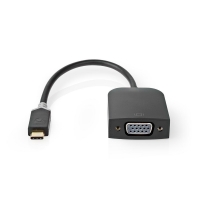 USB Adaptér | USB 3.2 Gen 1 | USB Typ-C ™ Zástrčka | VGA Zásuvka | 0.20 m | Kulatý | Pozlacené | PVC | Antracitová | Box