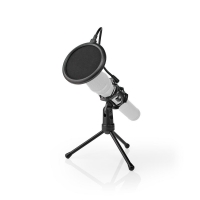 Stolní stojan na mikrofon Nedis se třemi nohami, výklopný filtr