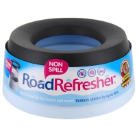RoadRefresher Cestovní miska do auta s úpravou proti rozlití, modrá, velká 24x10 cm