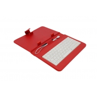AIREN AiTab Leather Case 1 with USB Keyboard 7" RED (CZ/SK/DE/UK/US.. layout)