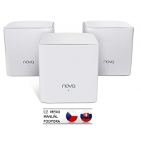 Tenda Nova MW5c (3-pack) WiFi AC1200 Mesh Gigabit system Dual Band, 6x GLAN/GWAN, SMART CZ aplikace