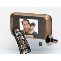 Digitální dveřní kukátko s kamerou ORNO 3,2" LCD, zlaté