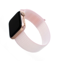 Nylonový řemínek FIXED Nylon Strap pro Apple Watch 40mm/ Watch 38mm, růžový