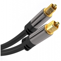 PremiumCord Kabel Toslink M/M, OD:6mm, Gold design  2m