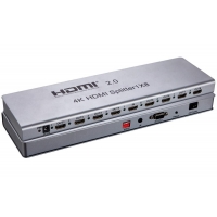 PremiumCord HDMI 2.0 splitter 1-8 portů, 4K x 2K/60Hz, FULL HD, 3D, repeater v setu