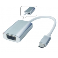 PremiumCord Převodník USB3.1 na VGA, hliníkové pouzdro, rozlišení FULL HD 1080p