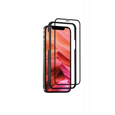 Ochranné tvrzené sklo FIXED 3D Full-Cover s aplikátorem pro Apple iPhone 12 Pro Max, černé