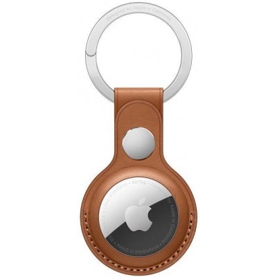 AirTag Leather Key Ring - Saddle Brown / SK