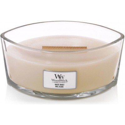 Vonná svíčka WoodWick Hearthwick, 453,6 g - White Honey