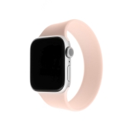 Elastický silikonový řemínek FIXED Silicone Strap pro Apple Watch 42/44mm, velikost S, růžový