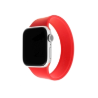 Elastický silikonový řemínek FIXED Silicone Strap pro Apple Watch 42/44mm, velikost XL, červený