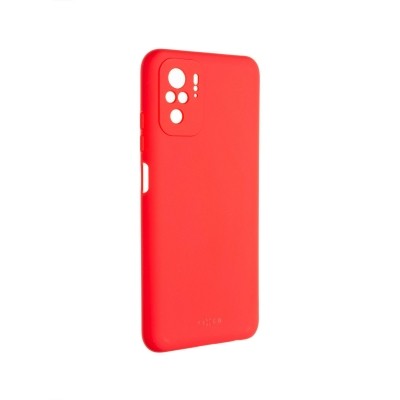 Zadní pogumovaný kryt FIXED Story pro Xiaomi Redmi Note 10/Note 10S, červený