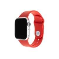 Set silikonových řemínků FIXED Silicone Strap pro Apple Watch 38 mm/40 mm, červený
