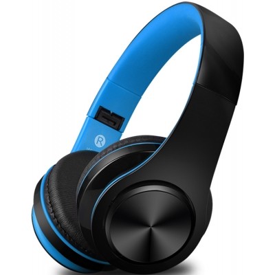 Bezdrátová sluchátka S5, černo/modré