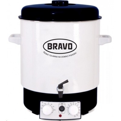 Zavařovací hrnec Bravo B-4514 s ventilem smalt bílý