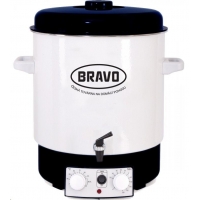 Zavařovací hrnec Bravo B-4514 s ventilem smalt bílý