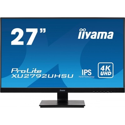 27" iiyama XU2792UHSU-B1: IPS, 4K, 300cd/m2, 4ms, HDMI, DP, DVI, USB, černý