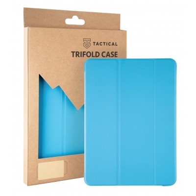 Tactical Book Tri Fold Pouzdro pro Samsung T220/T225 Galaxy Tab A7 Lite 8.7 Navy - světle modrá