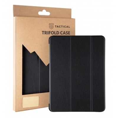 Tactical Book Tri Fold Pouzdro pro Samsung T730/T736/T970/T975 Galaxy Tab S7 FE 5G / S7+ 12.4 Black - černá