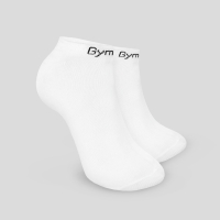 Ponožky Ankle Socks 3Pack White - GymBeam, bílá, XL/XXL