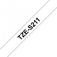 TZE-S211, bílá/černá, 6mm