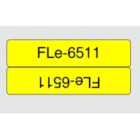 Brother FLE-6511, erná na žluté, 21 mm šířka