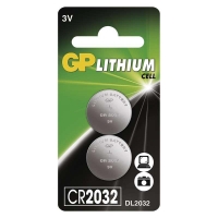 Knoflíkové baterie GP Lithium CR2032 3 V, 2 ks