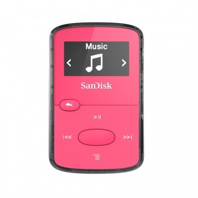 SanDisk MP3 Clip Jam 8 GB MP3, růžová