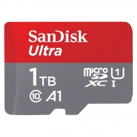 SanDisk Ultra microSDXC 1TB 120MB/s  A1 Class 10 UHS-I, s adaptérem
