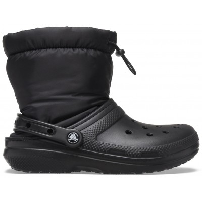 Crocs Classic Lined Neo Puff Boot - Black, M9/W11 (42-43)