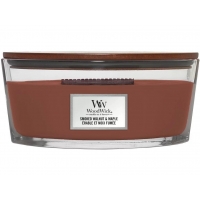 Vonná svíčka WoodWick Hearthwick, 453,6 g - Smoked Walnut & Maple