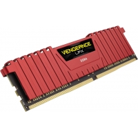 CORSAIR Vengeance LPX red 8GB, DDR4, DIMM, 2400Mhz, 1x8GB, XMP, CL14