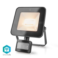 Chytrý reflektor Nedis WIFILOFS20FBK SmartLife s pohybovým senzorem, Wi-Fi, 20 W, stmívatelná bílá