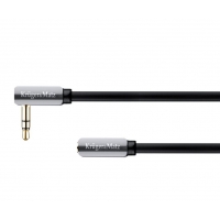 Kabel Kruger&Matz prodlužovací uhlový Jack 3.5 stereo 1.0m