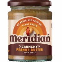Meridian Peanut Butter 280g Crunchy with Sea Salt (Arašídový krém křupavý s mořskou solí)