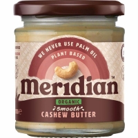 Meridian Cashew Butter 170g Smooth Organic (Kešu krém jemný BIO)