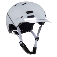 SAFE-TEC Chytrá Bluetooth helma/ SK8 White L - bílá, vel. L