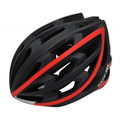 SAFE-TEC Chytrá helma/ TYR Black-Red XL - vel. XL