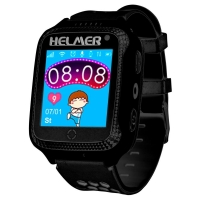 HELMER dětské hodinky LK 707 s GPS lokátorem/ dotykový display/ IP65/ micro SIM/ kompatibilní s Android a iOS/ černé
