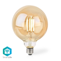 SmartLife LED žárovka | Wi-Fi | E27 | 806 lm | 7 W | Teplá Bílá | 1800 - 3000 K | Sklo | Android™ / IOS | Globe