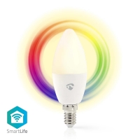 SmartLife Plnobarevná Žárovka | Wi-Fi | E14 | 470 lm | 4.9 W | RGB / Warm to Cool White | 2700 - 6500 K | Android™ / IOS