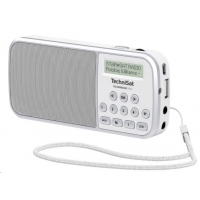 DAB+ kapesní rádio TechniSat Techniradio RDR, AUX, FM, USB, bílá