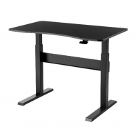 Výškově nastavitelný psací stůl REBEL RB-0200, 675 x 1200 x 18 mm, černý