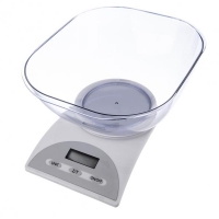 Kuchyňská váha digitální s miskou 5 kg, skleněná