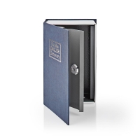 Trezor Book Safe, Zámek, Vnitřní, Vnitřní objem: 0.86 l, 2 klíče, Modrá / Stříbrná