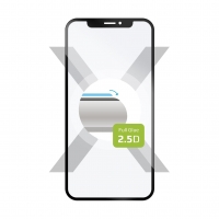 Ochranné tvrzené sklo FIXED Full-Cover pro Motorola Defy (2021), lepení přes celý displej, černé
