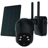 IMMAX NEO LITE SMART Security venkovní kamera SUN 4G, solární, IP65, HD, PIR čidlo, micro USB, outdoor, černá, TUYA