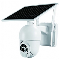 IMMAX NEO LITE SMART Security venkovní kamera SUN 4G, solární, IP65, HD, PIR čidlo, micro USB, outdoor, bílá, TUYA