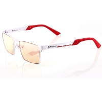 AROZZI herní brýle VISIONE VX-800 White/ bíločervené obroučky/ jantarová skla