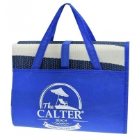 Plážová podložka CALTER - taška, plastová, modrá